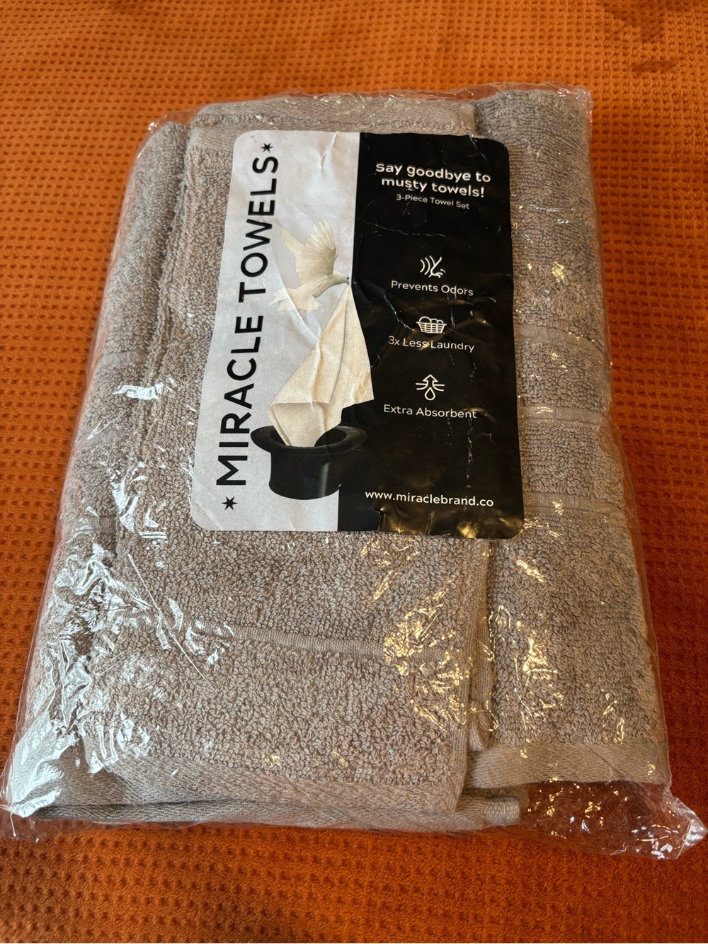Miracle Towels - Taupe Grey Set